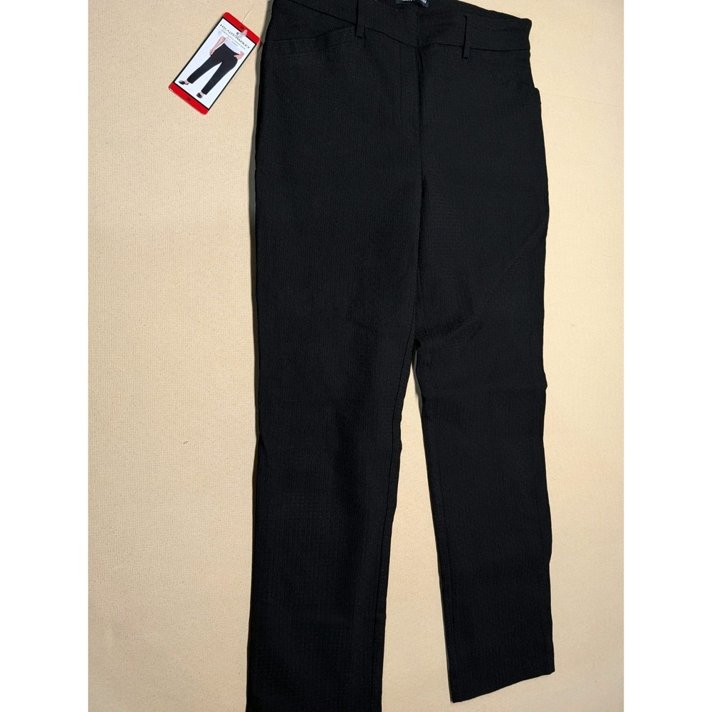 Hilary Radley Women's Size Medium, Color Black, Tummy Control Pull-On Pants.